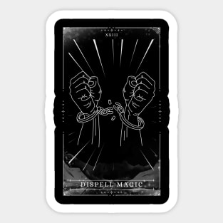 Dispel Magic Dnd Tarot Card Dungeons and Dragons 5e Sticker